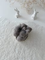 0-3 Months Angora Bunny Booties – Baby Alpaca, Genuine Fur Pom Poms - Image 7