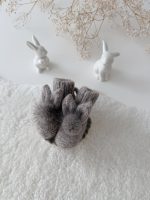 0-3 Months Angora Bunny Booties – Baby Alpaca, Genuine Fur Pom Poms - Image 10