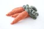 Hand Knitted Alpaca Carrot – Newborn Photo Prop, Baby Toy - Image 5
