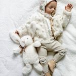 Hand-Knitted Cream Alpaca Baby Cardigan – Popcorn Knit, Heart Buttons