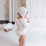 Knit Alpaca Baby Romper & Bonnet Set – Cream Sitter Outfit