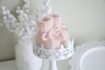 Pale Pink Angora Baby Booties - Image 5