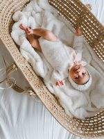Knit Baby Alpaca Romper Set – Newborn Photo Prop - Image 5