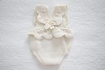 Merino Baby Romper and Bonnet Set – Cream & Pale Pink - Image 7