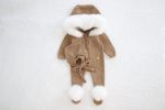 Merino Baby Romper Set – Fur Trim Hood & Bonnet - Image 7