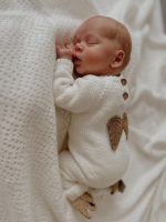 Merino Wool Baby Angel Outfit – Romper, Bonnet & Booties - Image 7
