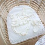 Knit Merino Wool Baby Romper Set – Cream Sleeveless Outfit