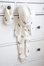 Merino Baby Romper with Fur Trim Hood & Bonnet - Image 5