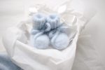 Angora Baby Booties – Newborn with Angel Wings - Image 6