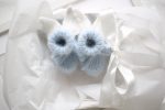 Angora Baby Booties – Newborn with Angel Wings - Image 3