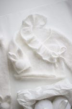 Angora Baby Bunny Set – Ruffle Sweater & Pants, Milky White - Image 3