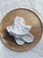 Cotton Baby Romper Set – White Popcorn Knit, Bonnet & Socks - Image 4