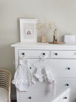 Cotton Baby Romper Set – White Popcorn Knit, Bonnet & Socks - Image 3