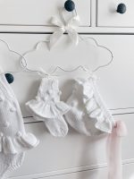 Cotton Baby Romper Set – Popcorn Knit Outfit with Bonnet & Booties - Image 6