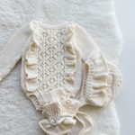 Cream Merino Baby Romper Set, Bonnet & Socks