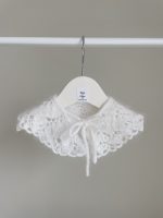 Angora Knitted Baby Collar - White, Fits 6-24 Months - Image 2