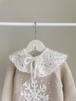 Angora Knitted Baby Collar - White, Fits 6-24 Months - Image 7