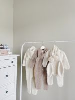 Alpaca Bunny Baby Outfit – Knit Romper & Bonnet Set - Image 9