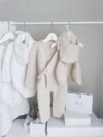 Baby Alpaca Knit Bunny Set – Romper, Bonnet & Carrot Toy - Image 6