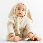 Baby Alpaca Knit Bunny Set – Romper, Bonnet & Carrot Toy