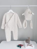 Baby Alpaca Knit Bunny Set – Romper, Bonnet & Carrot Toy - Image 4