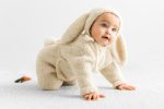 Baby Alpaca Knit Bunny Set – Romper, Bonnet & Carrot Toy - Image 2