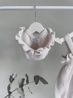 Oyster Baby Romper and Bonnet Set – Cotton Blend Summer Outfit - Image 2