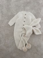 Alpaca Bunny Baby Outfit – Knit Romper & Bonnet Set - Image 8