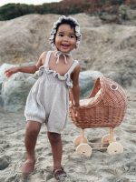 Baby Alpaca Romper and Bonnet Set – Cream Knit Outfit - Image 7