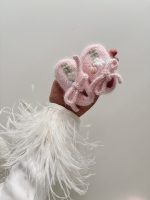 Angora Baby Girl Outfit – Embroidered Romper, Bonnet & Booties Set - Image 3