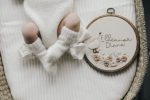 Baby Alpaca Knit Romper Set – Newborn Photo Prop, Cream Bonnet & Socks - Image 7