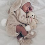 Baby Alpaca Bunny Bonnet – Newborn Photo Prop