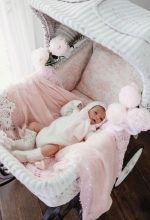 Knit Baby Alpaca Romper, Bonnet & Socks – Cream Newborn Set - Image 3