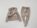 Alpaca Silk Baby Outfit - Ruffle Cardigan & Pants Set