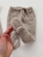 Alpaca Silk Baby Outfit - Ruffle Cardigan & Pants Set - Image 4