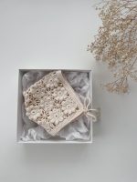 Hand Crochet Flower Baby Bonnet – Cream Cotton, 0-6 Months - Image 8