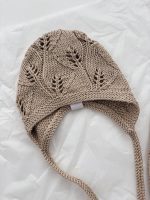 Knitted Cotton Baby Romper and Bonnet Set – 6-9 Months - Image 5