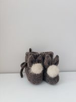 Angora Baby Bunny Booties (0-3 Months)