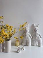 Crochet Bunny Toy - Merino Wool, Popcorn Romper