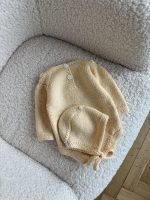 Embroidered Merino Baby Romper Set – Bonnet and Booties, Newborn Photo Prop - Image 6
