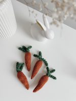 Hand Knitted Alpaca Carrot – Newborn Photo Prop, Baby Toy - Image 7