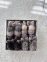 Angora Bunny Booties – Baby Alpaca, Genuine Fur Pom Poms, 0-3 Months - Image 8