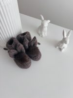 Angora Bunny Booties (0-3 Months) – Alpaca Knit Baby Girl Shoes - Image 6
