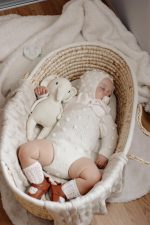 Crochet Elephant Baby Toy - Cream Merino Wool Cuddle Toy - Image 5