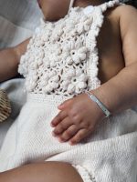Merino Baby Romper Set – Cream Knit Bonnet & Booties - Image 9