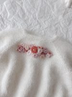 Angora Baby Romper and Bunny Bonnet Set - Embroidered Photo Props - Image 7