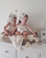 Hand Crochet Baby Bonnet – Cream Flower, Merino Wool - Image 9