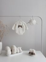 Angora Baby Boy Angel Outfit – Romper, Bonnet & Booties - Image 3