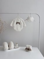 Angora Baby Boy Angel Outfit – Romper, Bonnet & Booties - Image 4
