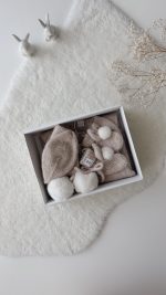 Alpaca Knit Bunny Romper Set – Easter Bonnet and Booties - Image 6